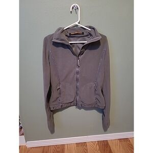 Frauenschuh Women's‎ Ski Full Zip Gray Nylon Fleece Jacket Size Large